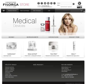 Tvorba e-shopu pro společnost Filorga od webového studia AG25