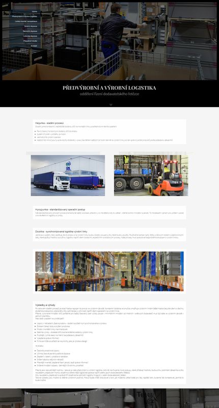 SGL Logistic Europe předvýrobní a výrobní logistika