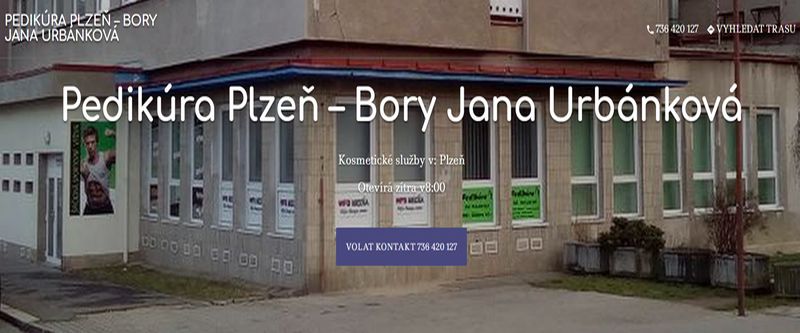 Pedikúra v Plzni na Borech - pedikúra Jana Urbánková Plzeň