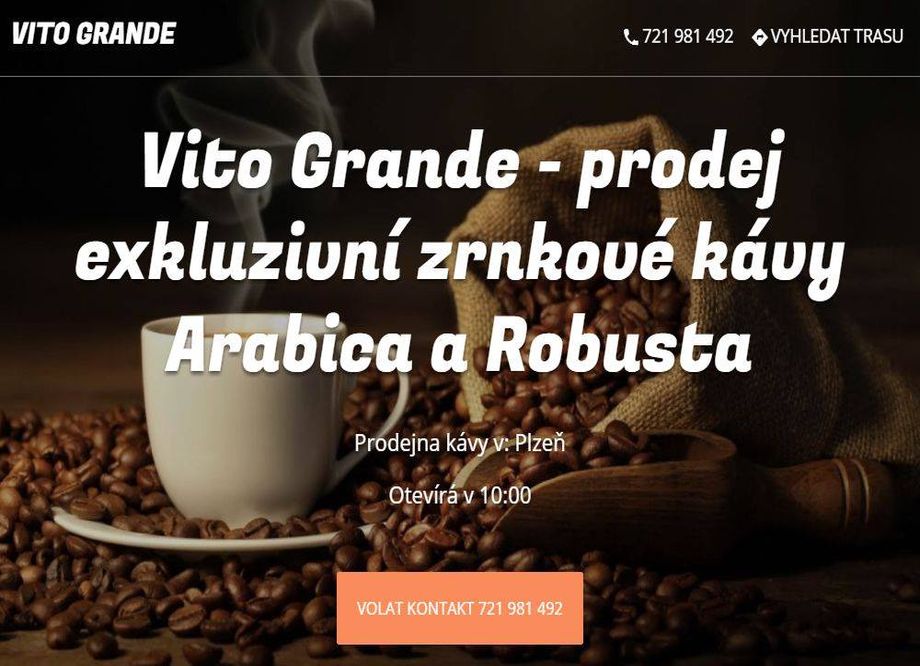 Prodej kávy - E-shop se zrnkovou kávou Plzeň