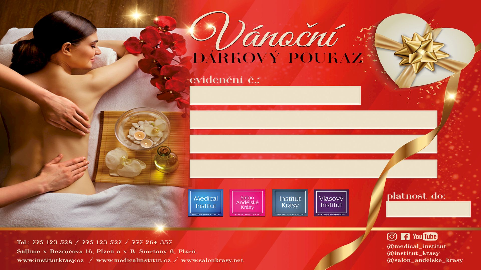 Prodej vánočních dárkových poukazů Plzeň
