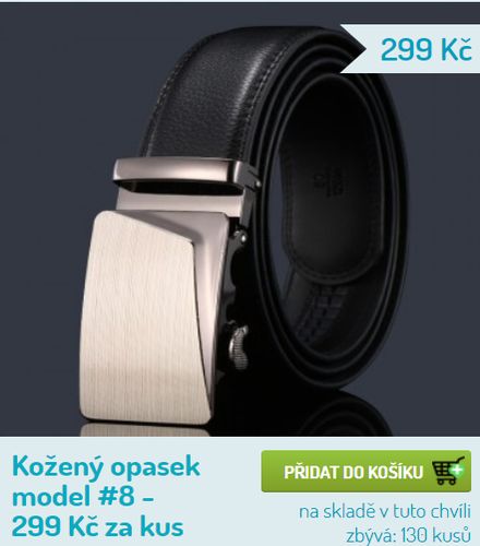 Prodej pánských kožených opasků v Plzni - v E-shopu