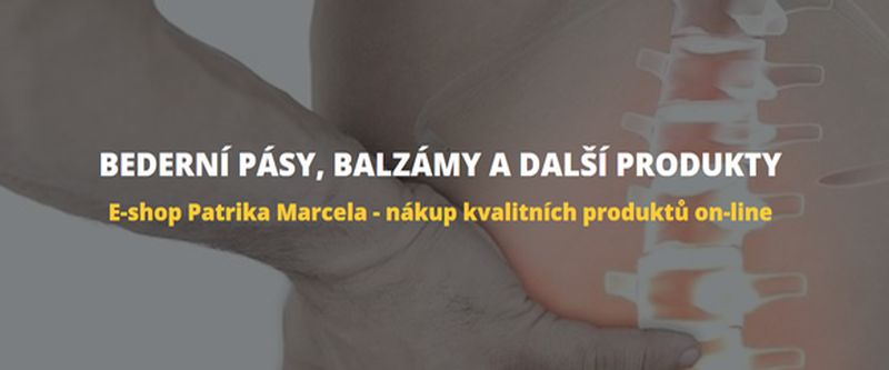 BEDERNÍ PÁSY – prodej bederních pásů v e-shopu Patrika Marcela z Plzně