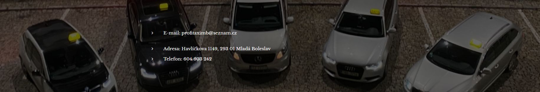 TAXI - PROFI TAXI MB - taxislužba - Taxi Mladá Boleslav