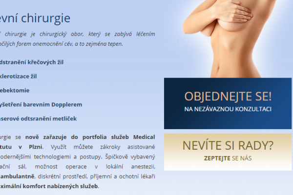 Cévní chirurgie - Medical Institut Plzeň